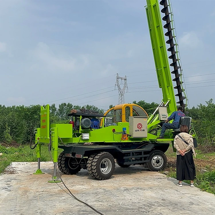 Wheel Spiral Pile Driver Wheel Spiral Pile Driver